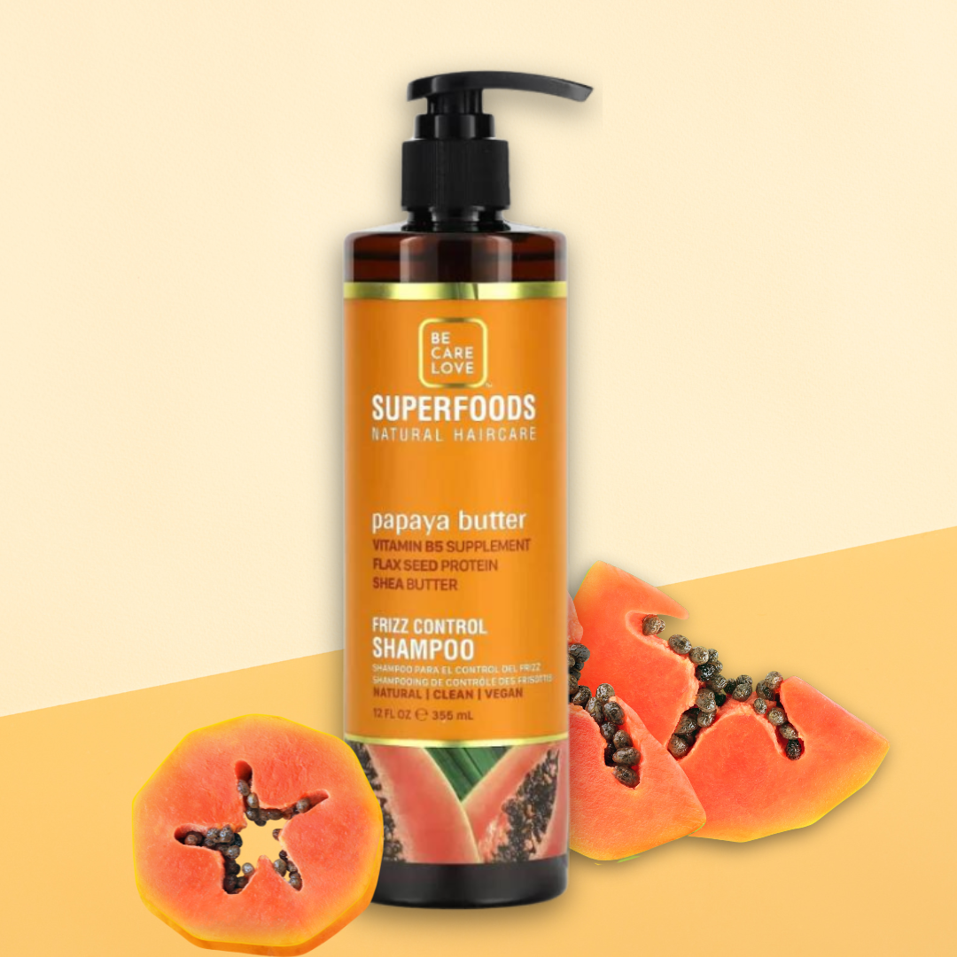 Superfoods - Frizz Control Shampoo, Papaya Butter - 355 ml.