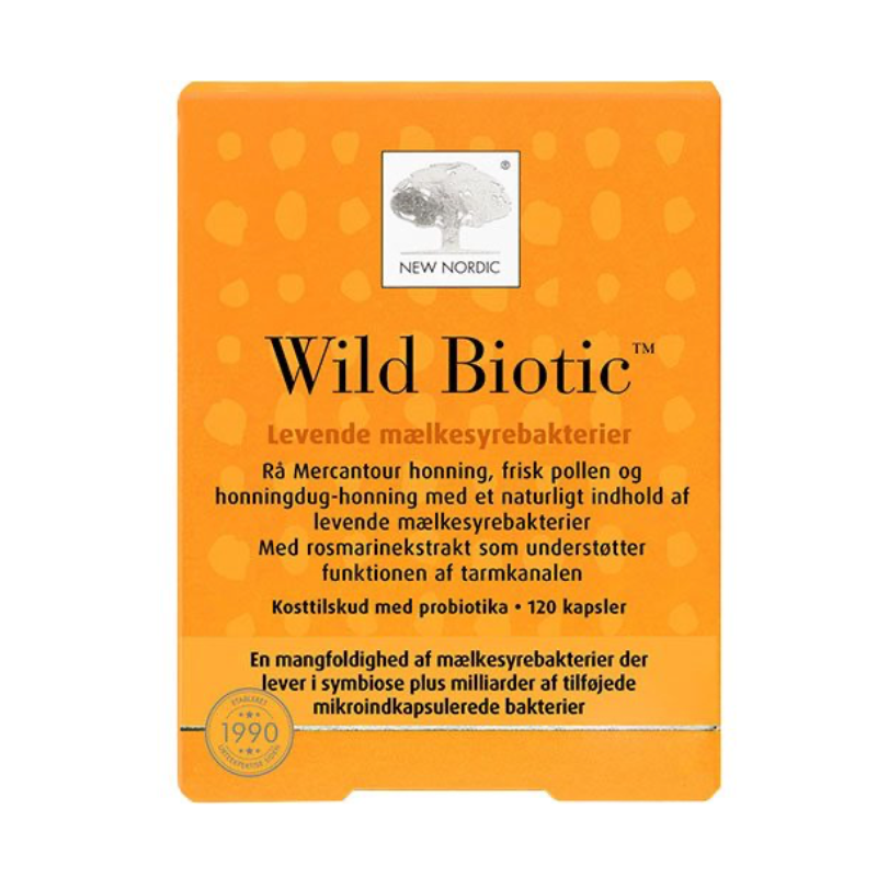 New Nordic - Wild Biotic (Levende mælkesyrebakterier) - 120 kapsler