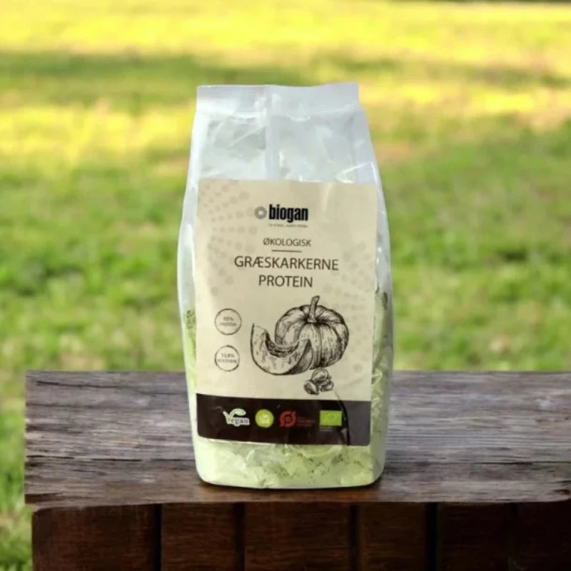BIOGAN - ØKOLOIGSK GRÆSKARKERNE PROTEIN - 550 g.