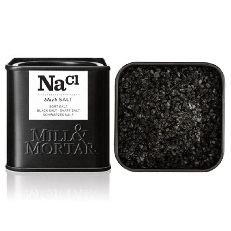 Mill & Mortar Sort flagesalt - 70 g.