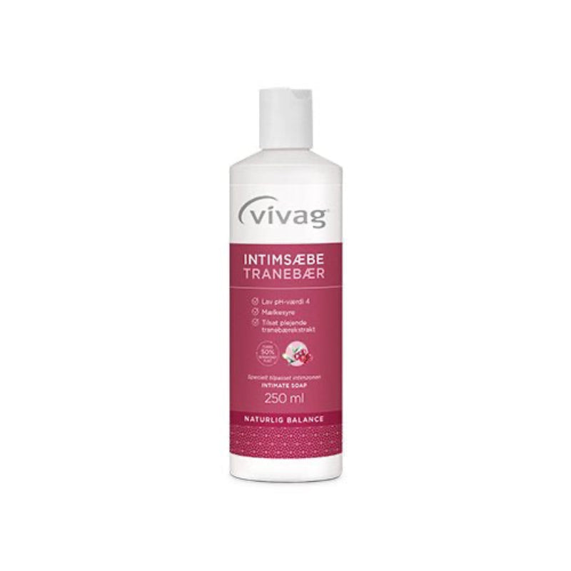 Vivag - Intimsæbe Tranebær - 250 ml.