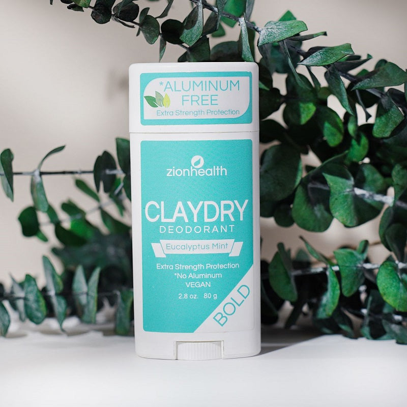 ZIONHEALTH - BIO CLAYDRY - DEODORANT - EUCALYPTUS MINT (Aluminiums fri) - 80 g.
