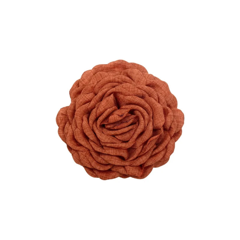 ByStær - Daisy Hårklemme - Stor (12 cm) - Brændt Orange