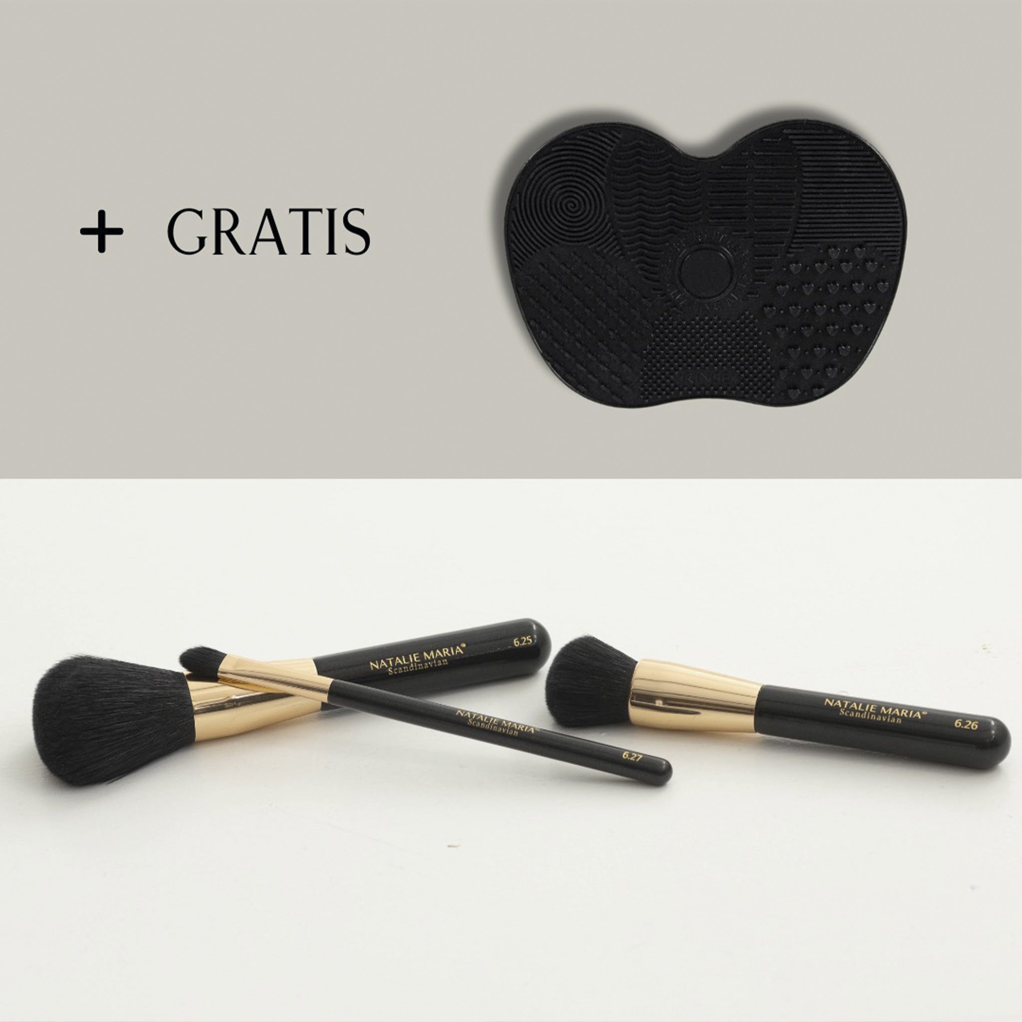 Natalie Maria Scandinavian - 3 new brushes + cleaning mat