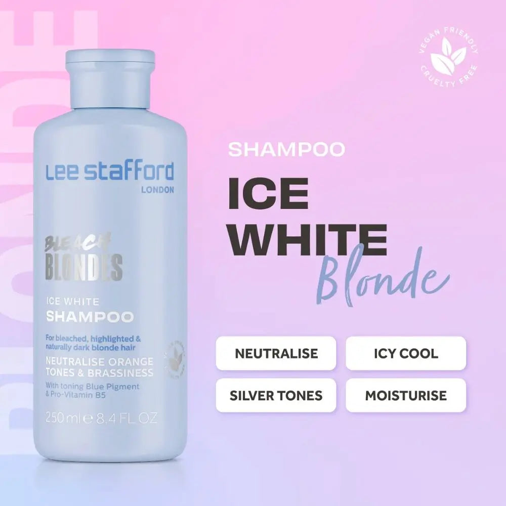 Lee Stafford - Bleach Blondes Ice White Toning Shampoo – 250ml