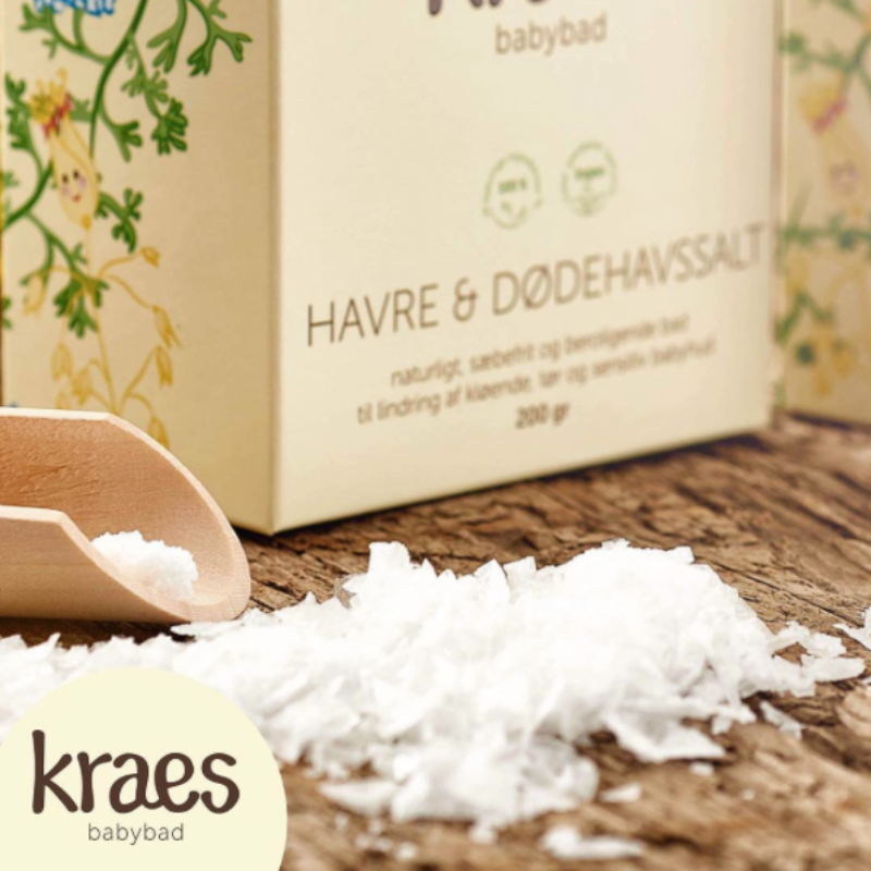 Kraes - babybad havre & dødehavssalt - 600 g.
