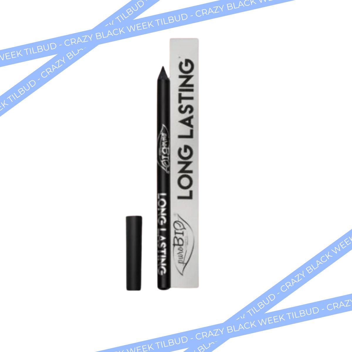 PUROBIO COSMETICS - LONG LASTING EYELINER - MAT BLACK 01 u. æske