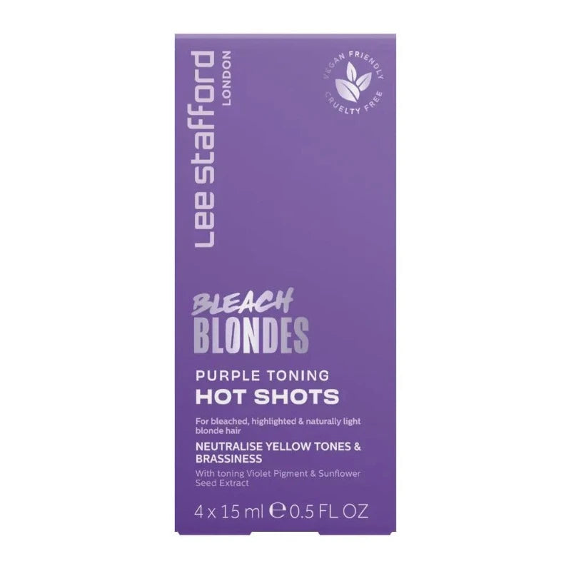 Lee Stafford - Bleach Blondes Purple Toning Hot Shot – 4x15ml