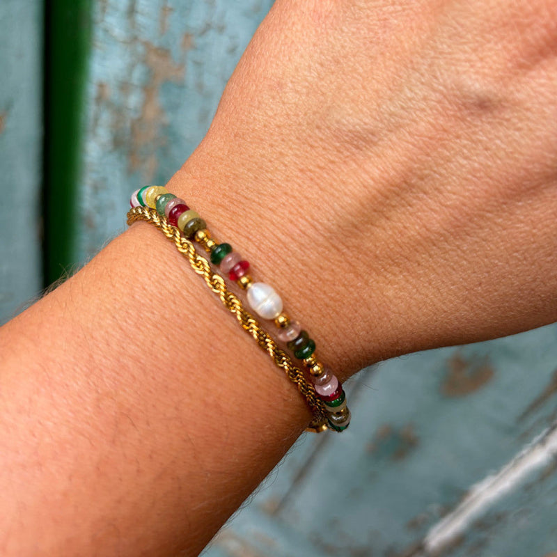 WOLFF JEWELRY - Color Pearl armbånd