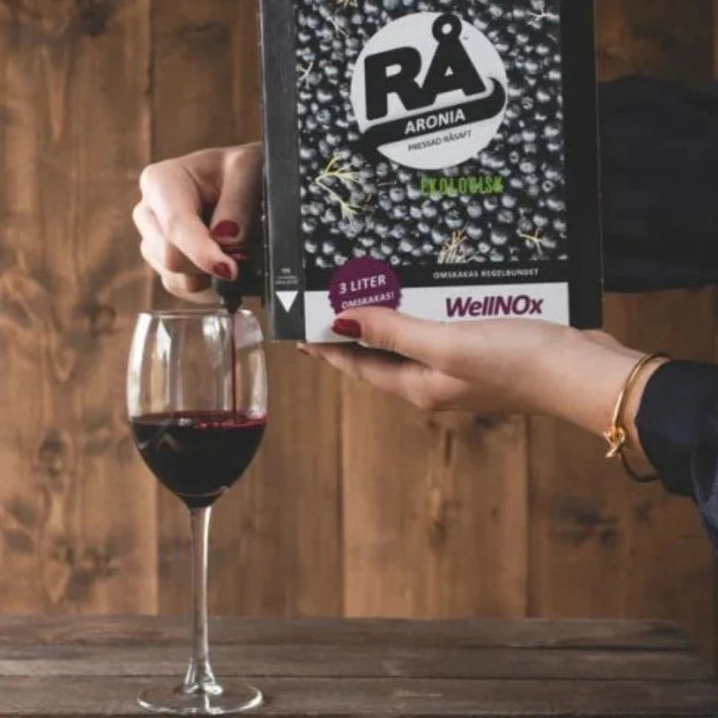 RÅ - ØKO ARONIA - KOLDPRESSET JUICE - 3 L