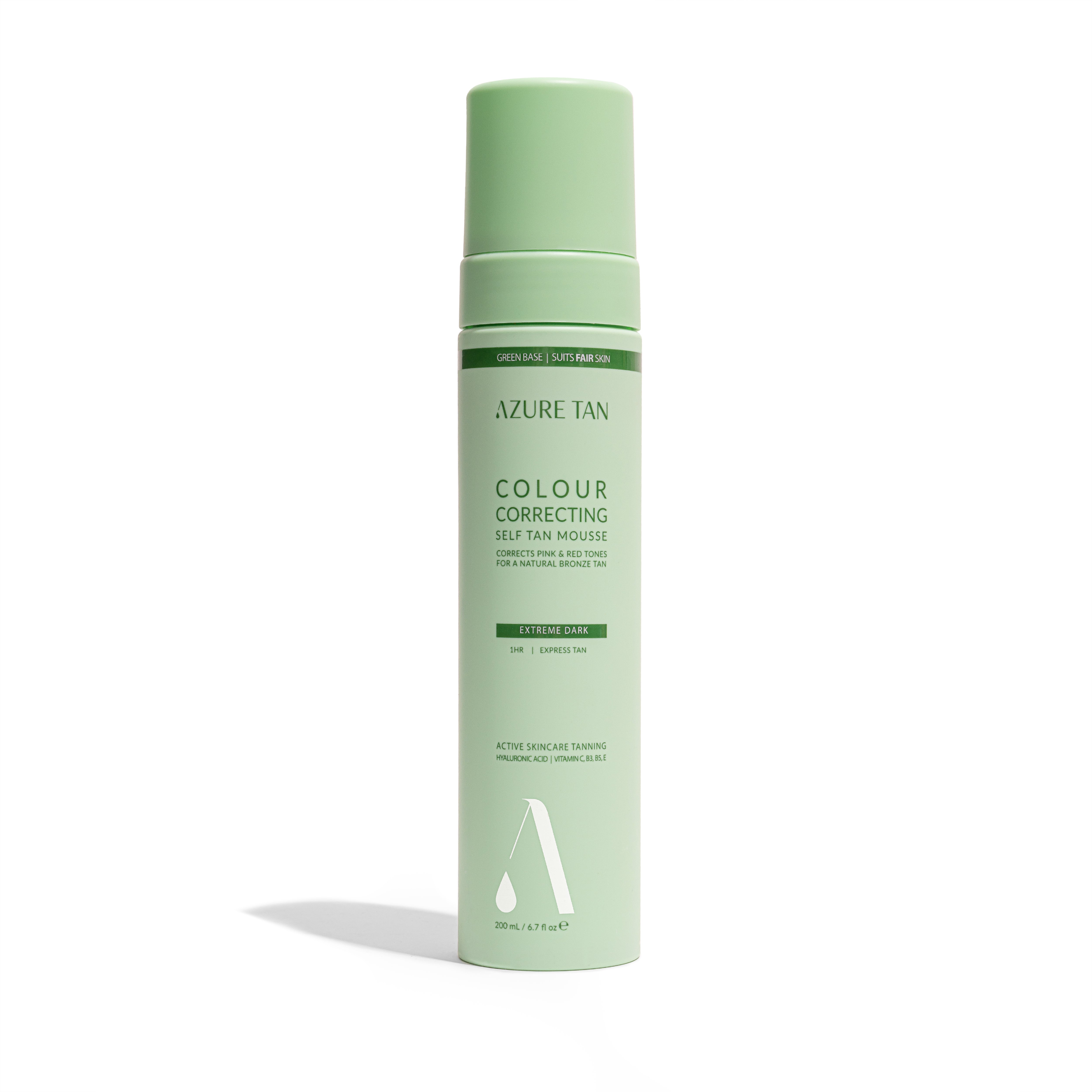 Azure Tan - Mousse Green Base EXTREME DARK - 200ml