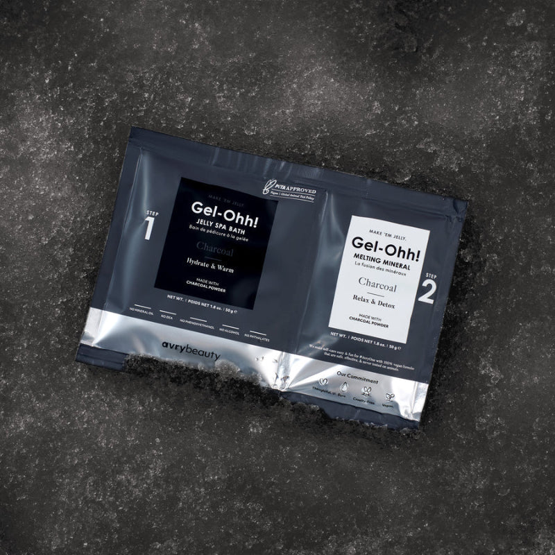 Avry Beauty - Gel-ohh Jelly Spa Pedi Bad - CHARCOAL