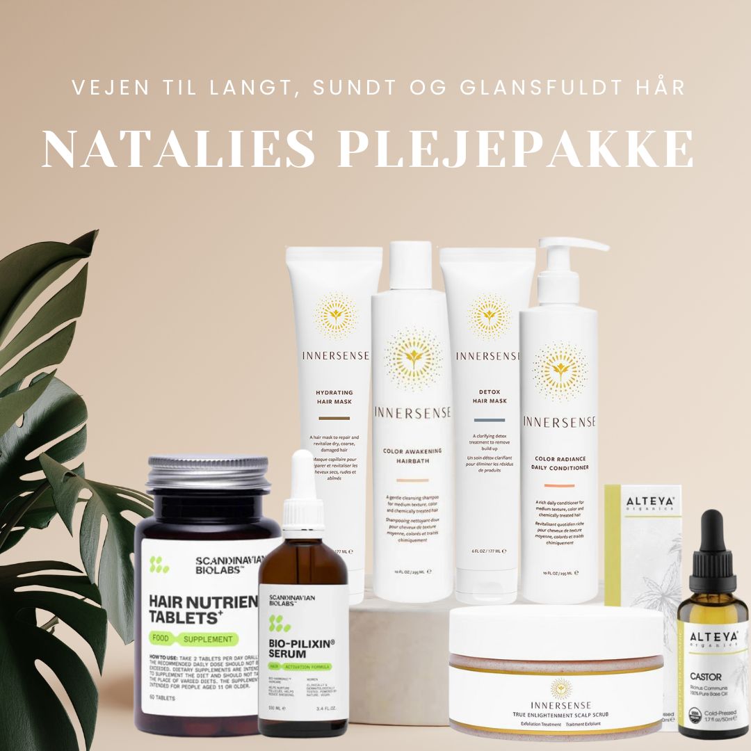 Natalies plejepakke - Til dig der drømmer om langt, sundt og glansfuldt hår
