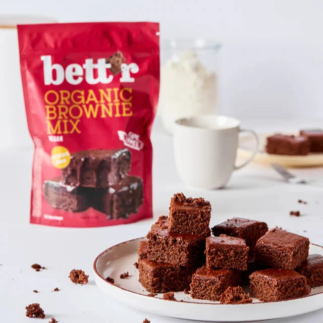 Bett'r - økologisk glutenfri og vegansk Brownie Mix - 400g.