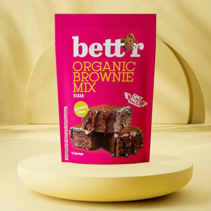 Bett'r - økologisk glutenfri og vegansk Brownie Mix - 400g.
