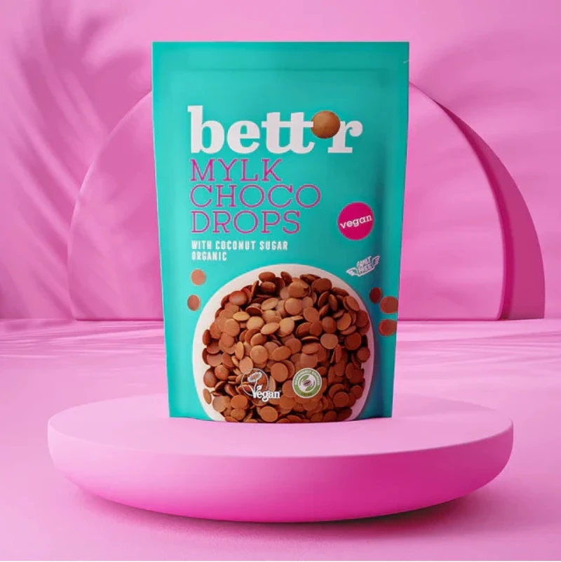Bett'r - Chokoladeknapper - MYLK chokoladenakapper lys - 200 g.
