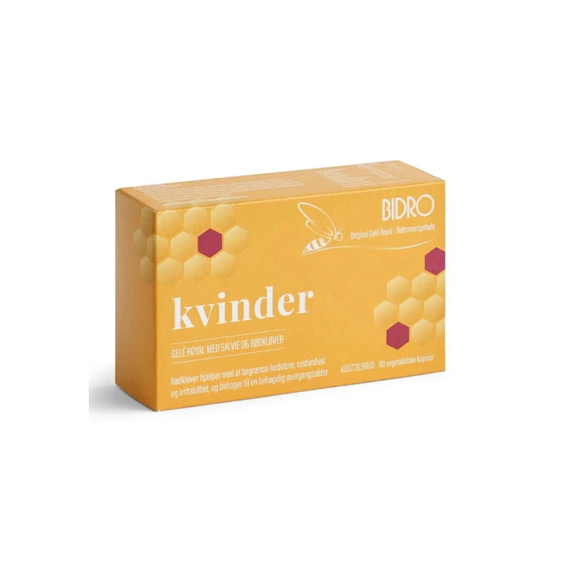 BIDRO - KVINDER - GELÉ ROYAL MED SALVIE & RØDKLØVER - 60 KAPSLER