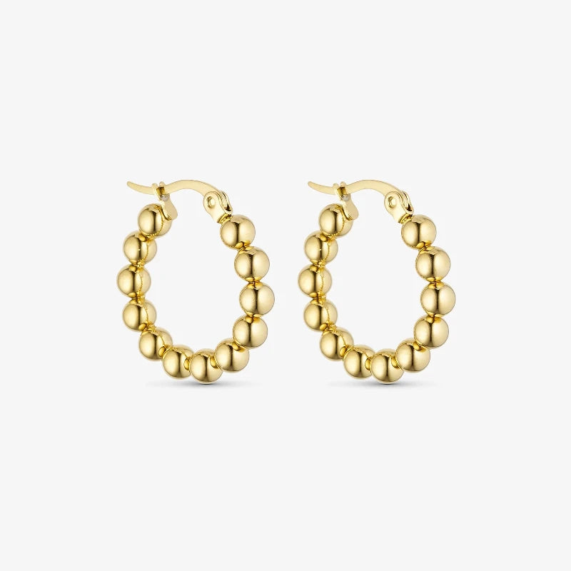 WOLFF JEWELRY - Big Boble Hoops - 18 karat guldbelagt