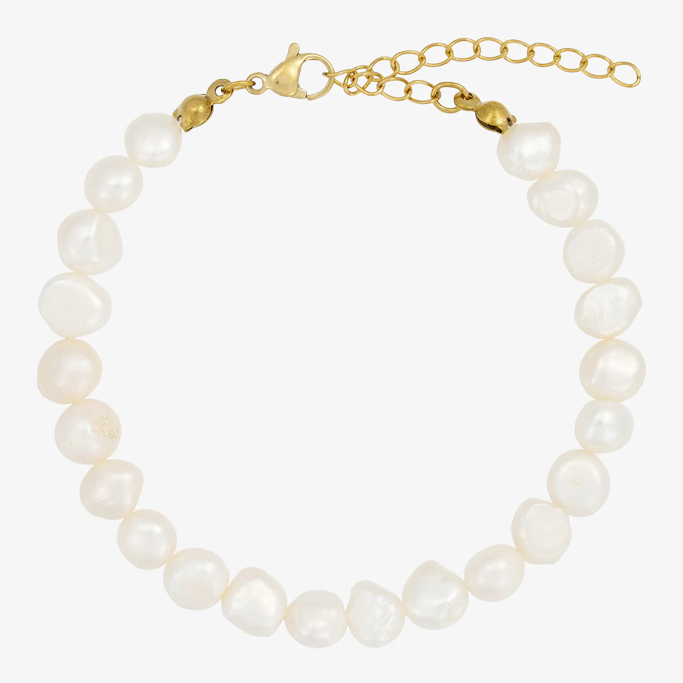 WOLFF JEWELRY -  Big Pearl armbånd (Vandfast)