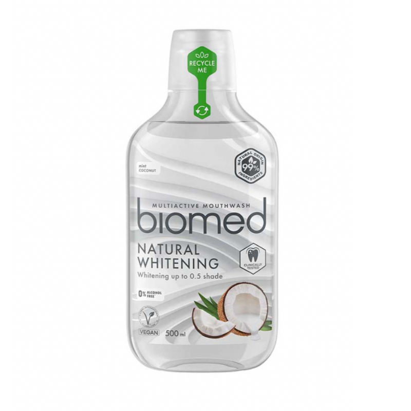 Biomed - Multiactive Mundskyl Natural Whitening - 500 ml.