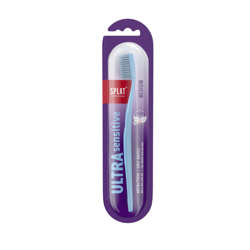 SPLAT® - ULTRA SENSITIVE TANDBØRSTE - MEDIUM - LOVINGLY BLÅ