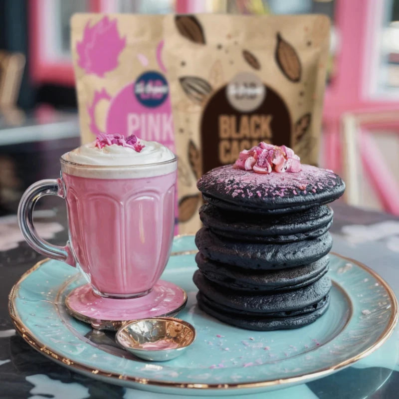 Black cacao powder cake