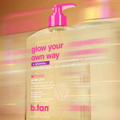 b.tan – Glow Your Own Way + Shimmer, Tanning Gelé - 473