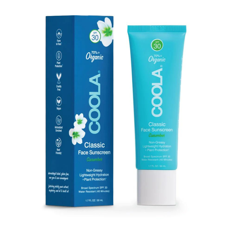 COOLA - CLASSIC FACE LOTION -  CUCUMBER SPF30 - 50 ML (gl. emballage)