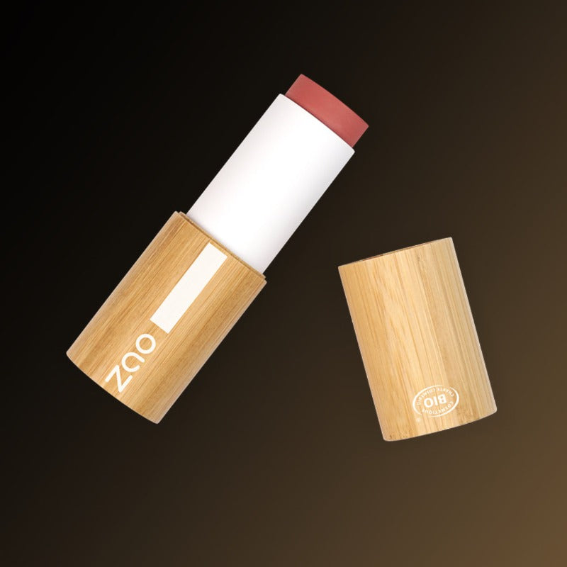 Zao - Økologisk Blush Stick - 842 Poppy Pink