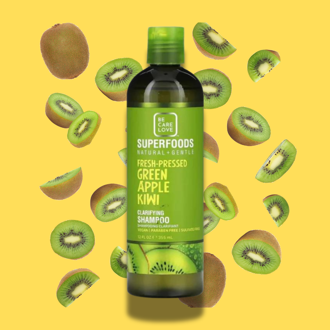 Superfoods - Clarifying Shampoo, Green Apple Kiwi (God til fedtet hår) 355 ml.