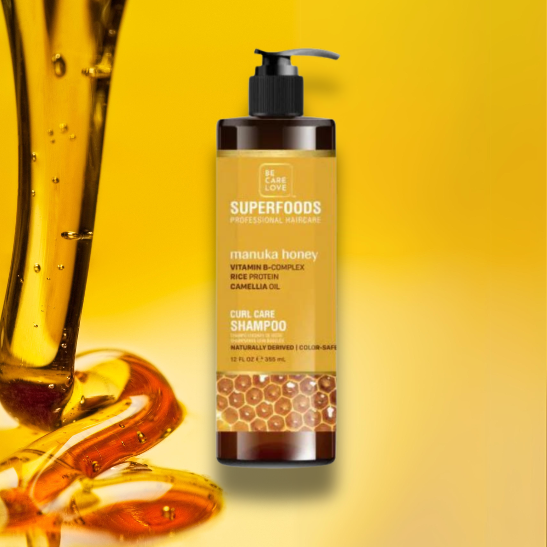 Superfoods Curl Care Shampoo -WITH MANUKA HONEY - 355 ml.