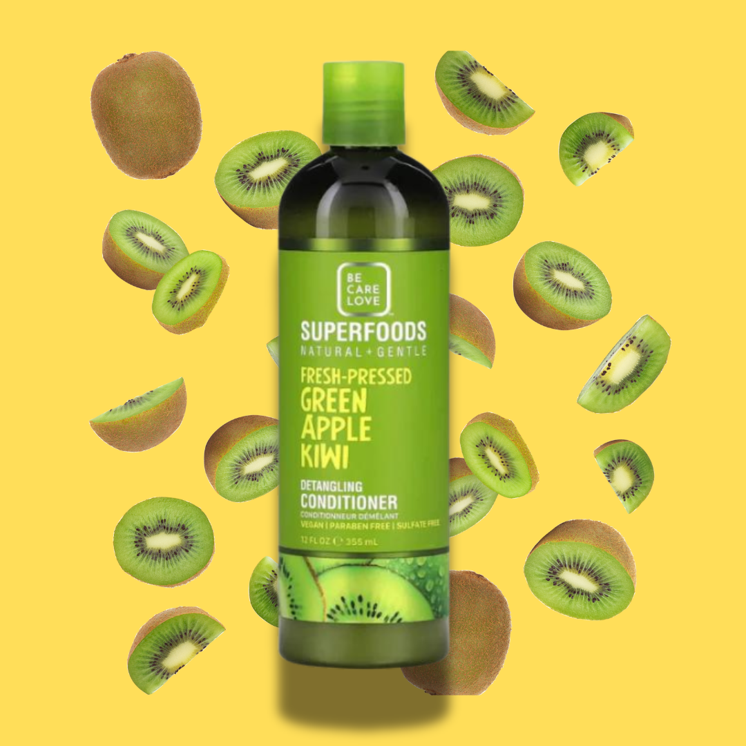 Superfoods - Detangling Conditioner - Green Apple Kiwi (God til fedtet hår) - 355 ml