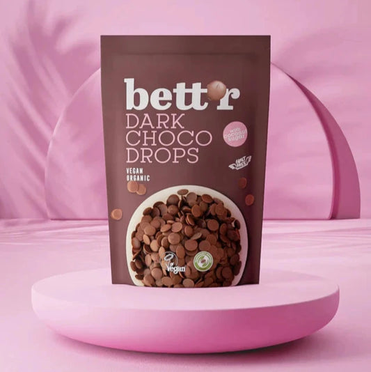Bett'r - Chokoladeknapper - Mørke chokoladeknapper 66% - 200 g.