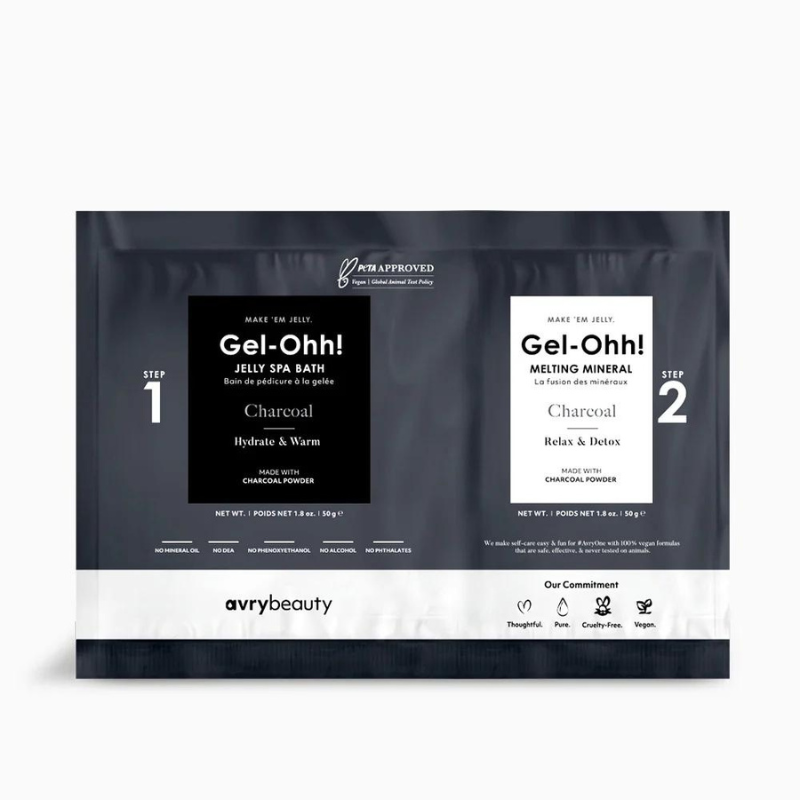 Avry Beauty - Gel-ohh Jelly Spa Pedi Bad - CHARCOAL