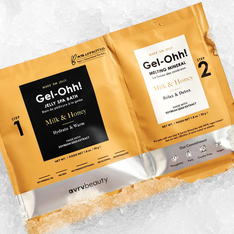 Avry - Gel-ohh - Jelly Spa Pedi Bad - MILK & HONEY