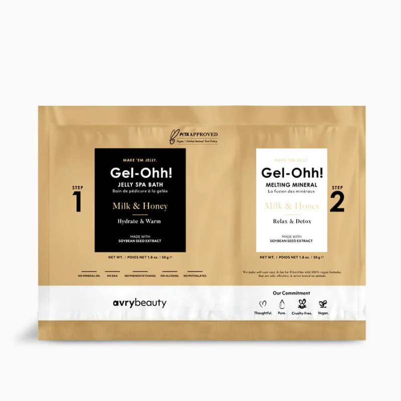 Avry - Gel-ohh - Jelly Spa Pedi Bad - MILK & HONEY