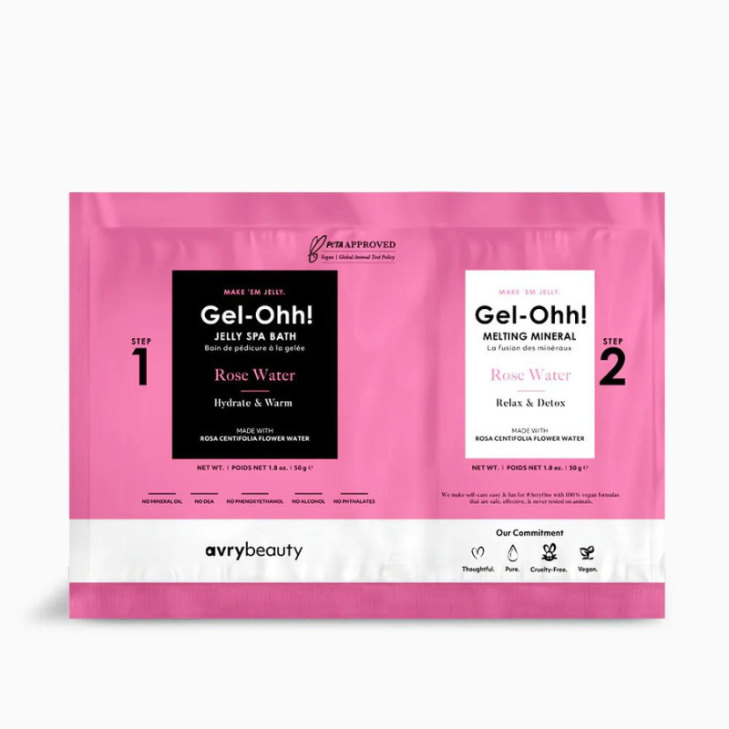Avry - Gel-ohh - Jelly Spa Pedi Bad - ROSE