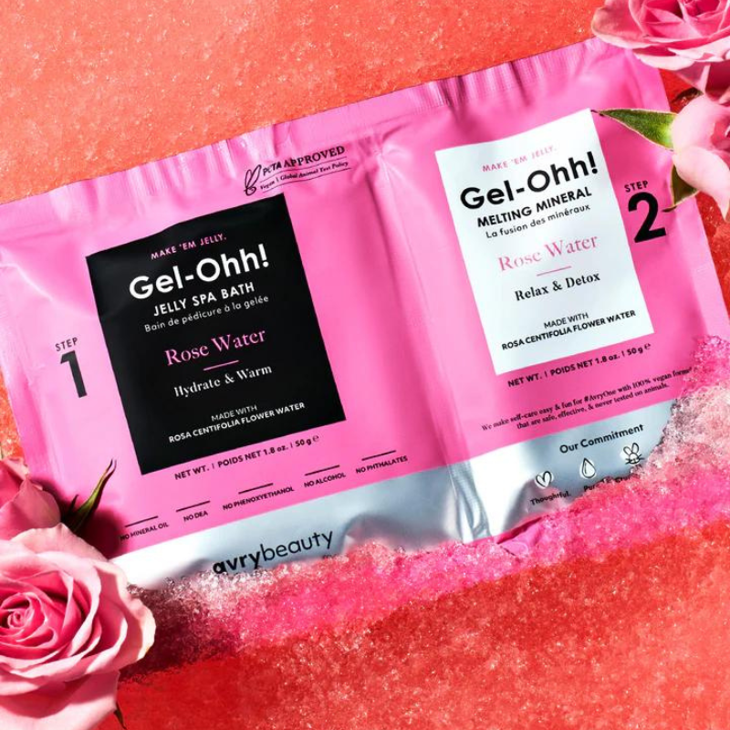 Avry - Gel-ohh - Jelly Spa Pedi Bad - ROSE