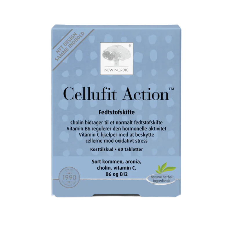 New Nordic - CELLUFIT ACTION (Fedtstofskifte) - 60 tabletter