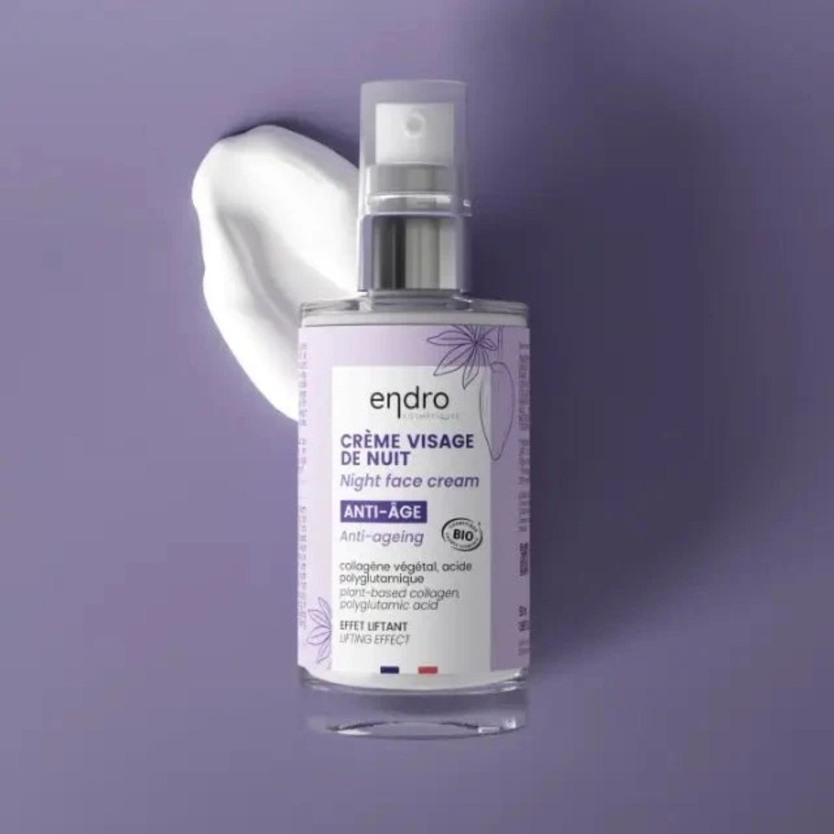 Endro Cosmètiques - Bio face night cream - Anti-aging Lifting