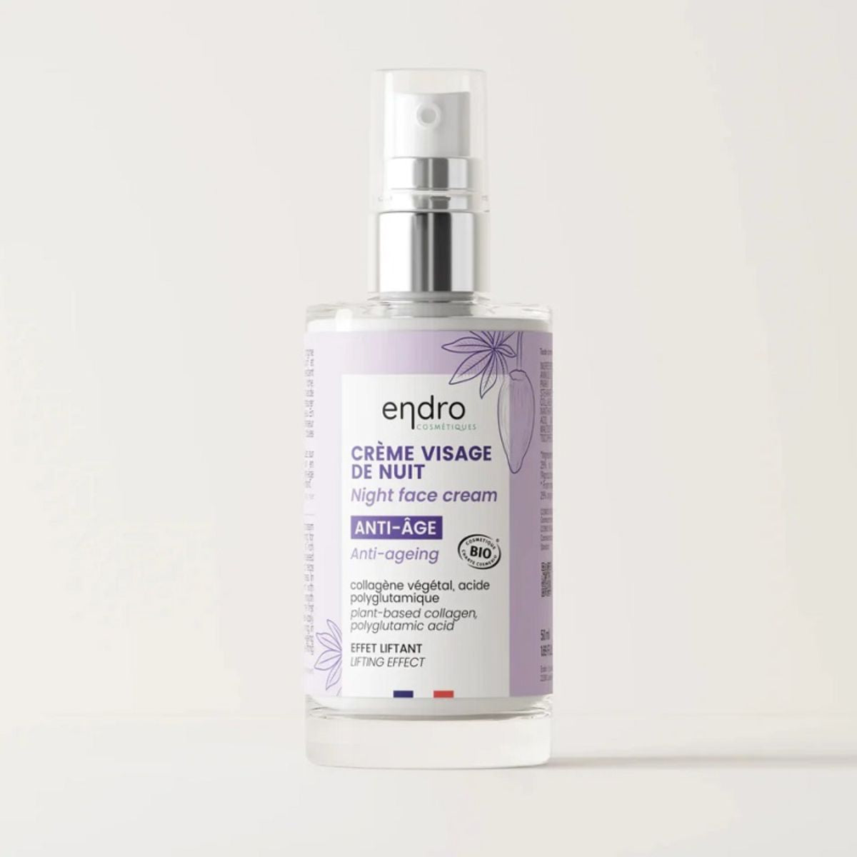 Endro Cosmètiques - Bio face night cream - Anti-aging Lifting