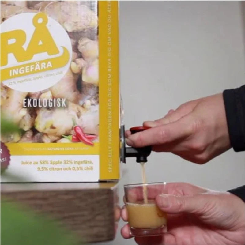 RÅ - ØKO INGEFÆR - KOLDPRESSET JUICE - 3 L