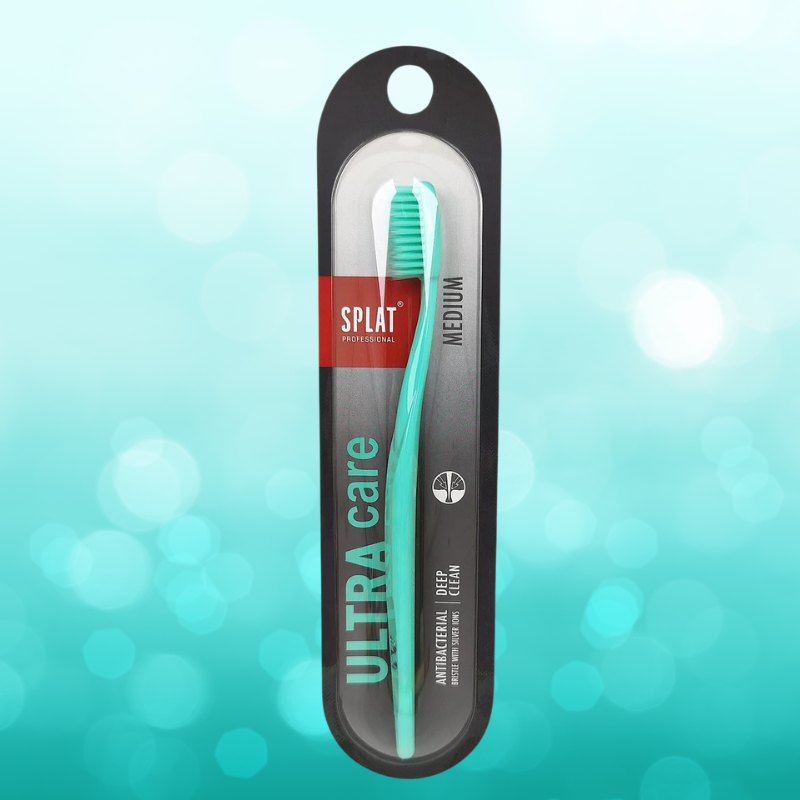 SPLAT® - PROFF ULTRA CARE TANDBØRSTE MEDIUM - TURKIS/GRØN