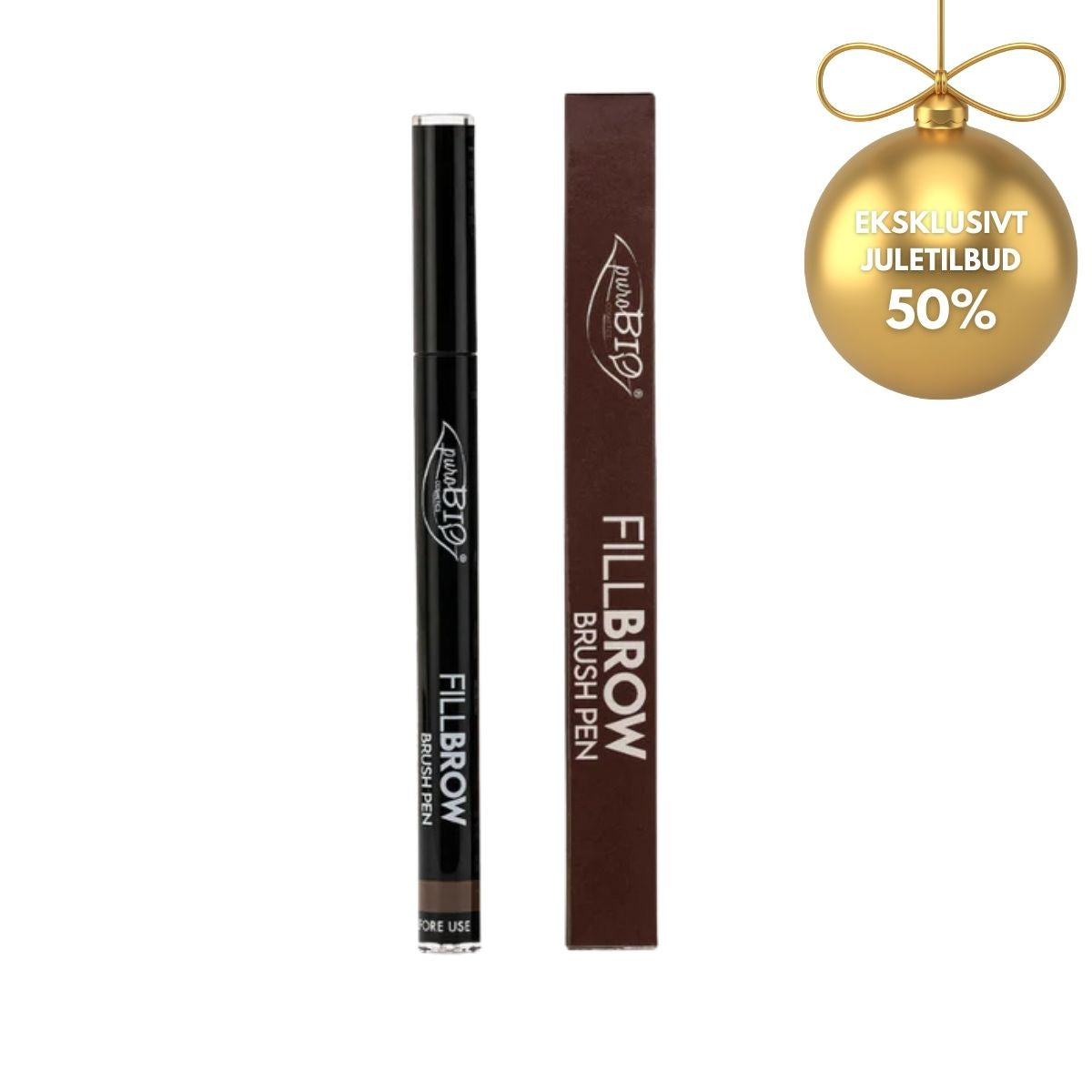 PUROBIO COSMETICS - FILLBROW - BRUSH PEN DARK BROWN 03 u. æske