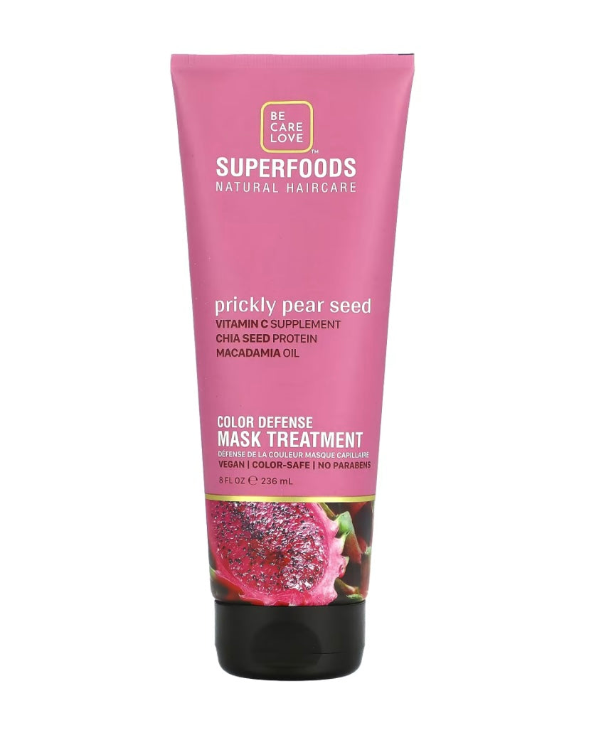 Superfood - Color Defense Beauty Mask Treatment, Prickly Pear Seed, 8 fl oz (236 ml)