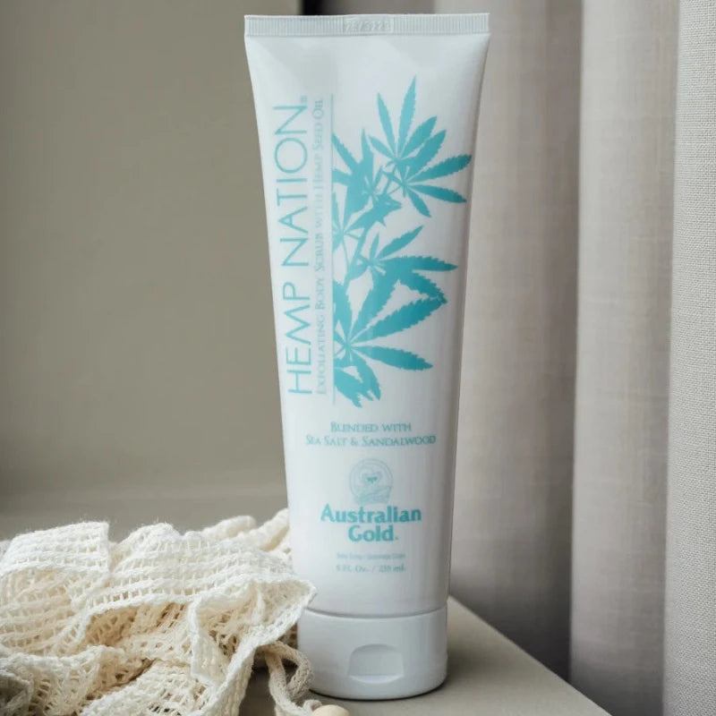 Australian Gold - Hemp Nation Body Scrub - Sea Salt & Sandalwood - 235 ml