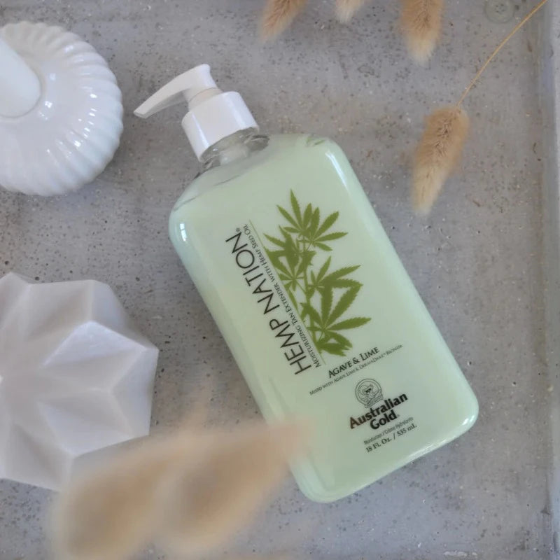 Australian Gold - Hemp Nation - Body Lotion - Agave & Lime - 535 ml.