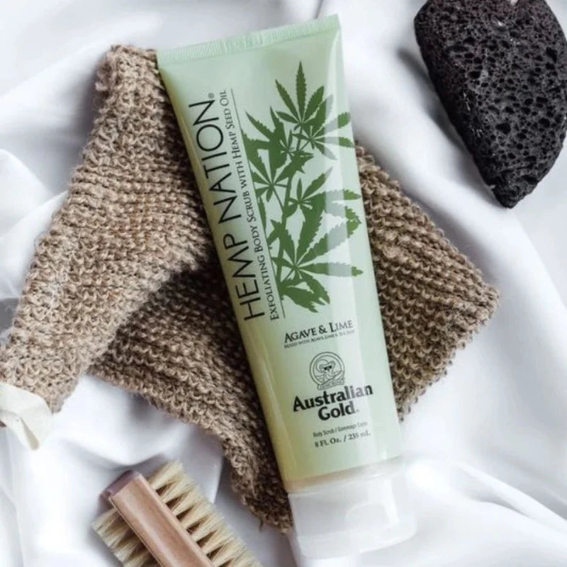 Australian Gold - Hemp Nation Agave & Lime Body Scrub - 235 ml.