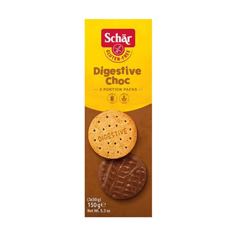 Schär - Digestive kiks med chokolade -150 g