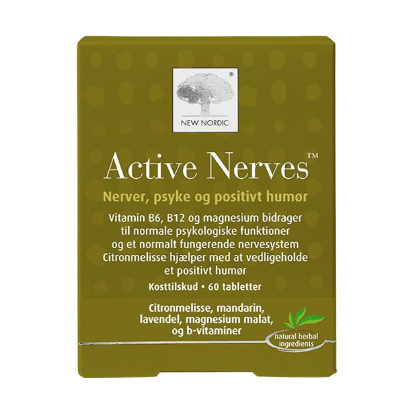 New Nordic -  ACTIVE NERVES (Nerver, psyke & positivt humør) - 60 tabletter